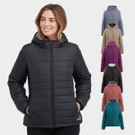 Peter Storm Womens Blisco Hooded Puffer Jacket Water Repellent Warm Quilted Coat
