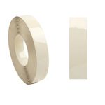 Cream Gloss Melamine Edging Tape 5m x 22mm Iron-On Banding Veneer Tape Pre-Glued