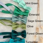 Green Boy Bow Tie, Adjustable Strap, Available in 4 sizes from Child to Teen,