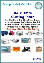 A4 x 3mm Cutting Plate for A4 Die Cutting Machines : SPA43 4