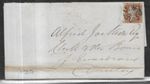 GB Queen Victoria 1841 1d Red Imperforate on Entire MX Cancel (129)