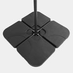 4 Pack Cantilever Garden Parasol Base Stand Filled With Water Or Sand Base