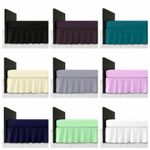 Plain Dyed Extra Deep Bed Base Valance Sheets Frilled Single Double King S King