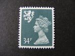 GB QEII MNH Scotland S78 34p Phosphorised Paper Machin Regional Definitive