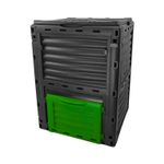 300L Garden Compost Bin Heavy Duty Plastic with Door & Vents Easy Assembly