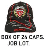 CAP x 24 Wholesale Job Lot Baseball Curved Peak Isle Of Man IOM Road Races KIDS