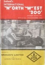 North West 200 1976 International Road Races Programme. Mick Grant cover. 