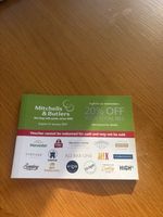 Mitchells And Butlers 20% Off Whole Bill, Full Booklet, 12 Vouchers