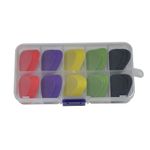 Pack of 100pcs Medium 0.71mm Delrin Standard Guitar Picks Plectrums 5 Colors