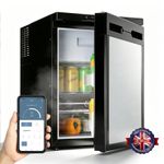 CR50X Litre Silver black 12/24v Compressor Fridge Campervan Motorhome Boat APP