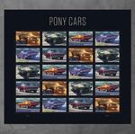 2022 Mint US Pony Cars Postal Forever Stamps -5 sheets of 100 Count