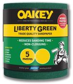 Oakey Liberty DIY Decorating Green Sandpaper Roll 5m Choose Grit