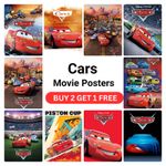 Cars (2006) Movie Poster – A1, A2, A3, A4 – Premium Art Print