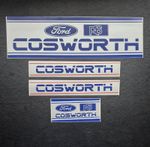 Retro Original Stickers Ford Cosworth X 4 1990s Excellent Condition Free Postage