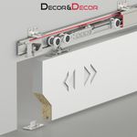 Top Hung Sliding Door One Way SOFT CLOSE 120KG Per Door Track System Kit Set