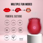 Rose Sucker Clit Suction Stimulator Sucking Vibrator Clitoral Massager Sex Toy