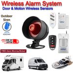 New Boat-Yacht-RV Remote Alarm Security Wireless Motion-Entry Door-Window Sensor
