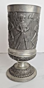 Mullingar Pewter Cup Fighting Irish Design Stein Made in Ireland J2764