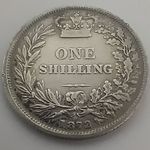 Great Britain 1872 One Shilling (.925 Silver)