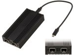 USB 4 Thunderbolt 3 10G To Fiber Network 2 SFP+ Ports Intel I82599