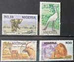 NIGERIA 1993 Wildlife elephant crane antilope lion USED SG652-655