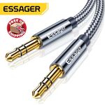 Essager 3.5mm Stereo Jack Audio Aux Braided Cable Male to Male. 0.5m - 5m