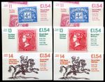 1984-85  £1.54 BOOKLETS (6), FQ1-FQ4, FINE MNH