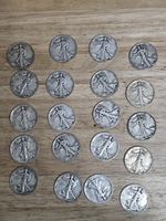 90% Mixed Dates  Walking Lib Half Dollars  $10FV Great DEAL YOU JUDGE CONDITION 