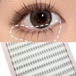 10 Rows Individual Cluster False Eyelashes Under Lash Extension Makeup Natural