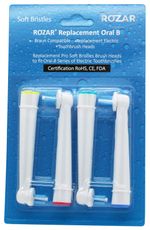 Rozar Braun UK Oral-B IP17-4 Interspace Tip Toothbrush Soft Heads 4 Interdental
