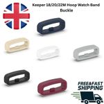 Keeper 18/20/22MM Hoop Watch Band Buckle Strap Loop Rubber Holder Silicone UK