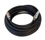 10 Metre Black HGV Truck Air Hose Male Suzie Connector To 1/4 Female Coupling