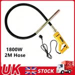 1800W Electric Handheld Poker Vibrating Concrete Remove Air Bubbles With 2M Hose