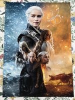Game of Thrones Daenerys Targaryen Hand Signed Poster Emilia Clarke