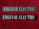 Metal + Plastic Vintage English Electric Signs , Aircraft, Train, Man cave RARE