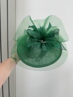 Failsworth Green Sinamay Hat Fascinator Wedding One Size MPN 9505