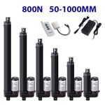 800N Electric Linear Actuator Motor 12V 2inch~40inch Waterproof Remote 176lbs