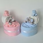 New Baby Boy Girl Crib Style Nappy Cake Baby Gift Baby Shower Hamper