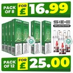 Ske Crystal Plus Refillable Pods | 2ml | Replacement Refillable Pods| 8 / 12 PCS