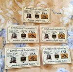 AMERICAN CERTIFIED BULLION 5 X 0.067 GRAM GOLD BARS WITH COA ON SALE