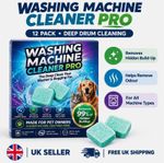 Prime Drum Washing Machine Cleaner Pro,12-Pack Deep Clean Drum & Remove Descaler