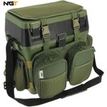 NGT Fishing Seat Box With Rucksack Sea Coarse Carp Fishing Tackle Box & Backpack