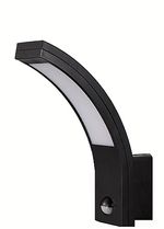 Wall Light Fixture Sensor 10W LED Curved Outdoor Pir Motion Detector Stylish Ip5