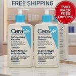 2 PCS Cerave Sa Smoothing Cleanser For Dry&Bumpy Skin 473ml