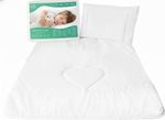 Baby Comfort Duvet Quilt 7 Tog 120x90 cm + Flat Pillow Filling Set for Toddler..