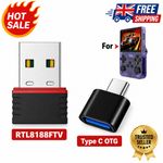 R36S (Wifi) RTL8188FTV USB Dongles and TYPE C OTG Adaptor for R36S R36H R36 R36P