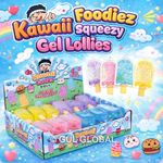Kawaii Mini Squeezy Gel Ice Lollies Squishy Toy Random Colour Glitter Fidget