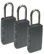 3 x Security Combination Padlock Travel Suitcase Luggage Bag Code Lock UK SELLER
