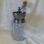 Kliner 8 Inch Mason Jar Coffee Grinder With Mason Jar Lid