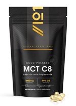 MCT C8 Oil Capsules 1000mg – 99% – 90 Softgels – 1 count (Pack of 90)